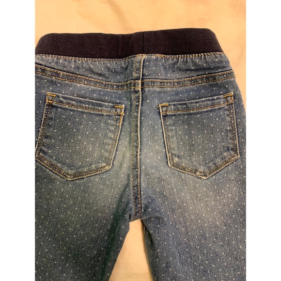 Girls Denim polka dot Jeggings - Picture 3 of 3